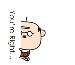 Muttering Uncle (en ver) sticker #6254149