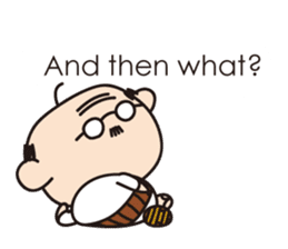 Muttering Uncle (en ver) sticker #6254152