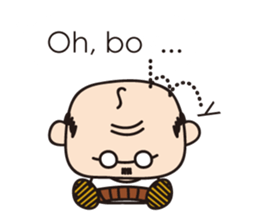 Muttering Uncle (en ver) sticker #6254154