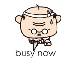 Muttering Uncle (en ver) sticker #6254155