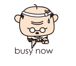 Muttering Uncle (en ver) sticker #6254155