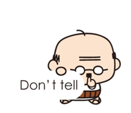 Muttering Uncle (en ver) sticker #6254157