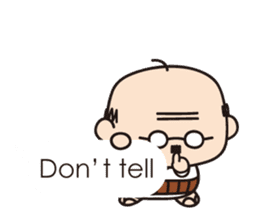 Muttering Uncle (en ver) sticker #6254157