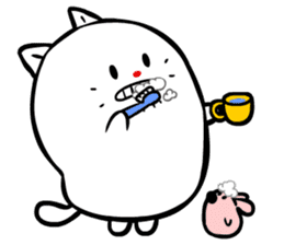 Plump baby cat 'PPOPO' sticker #6255388
