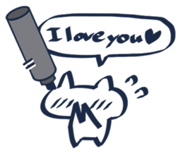 Sticker to write with a marker pen sticker #6255966