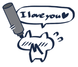 Sticker to write with a marker pen sticker #6255966