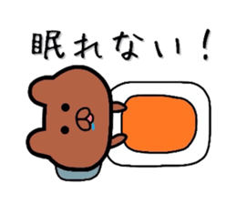 Expressionless bear. sticker #6256055