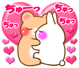 Rabbit and bear Love sticker2 sticker #6256338