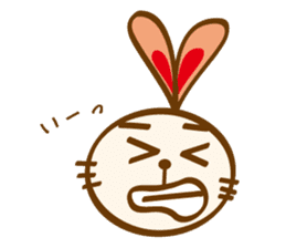 love heartful rabbit sticker #6256897