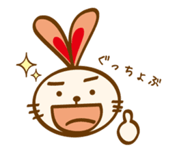 love heartful rabbit sticker #6256899