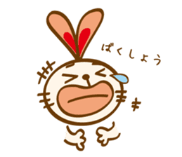 love heartful rabbit sticker #6256901