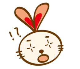 love heartful rabbit sticker #6256902