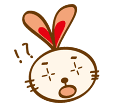 love heartful rabbit sticker #6256902