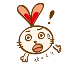 love heartful rabbit sticker #6256903