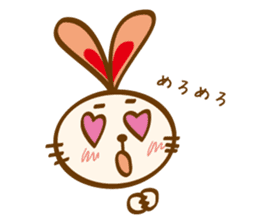 love heartful rabbit sticker #6256906