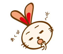 love heartful rabbit sticker #6256910