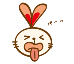 love heartful rabbit sticker #6256913