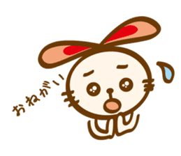 love heartful rabbit sticker #6256916