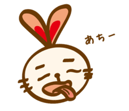 love heartful rabbit sticker #6256917