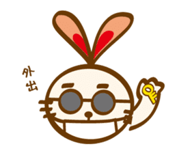 love heartful rabbit sticker #6256918