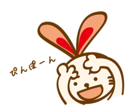 love heartful rabbit sticker #6256921