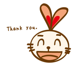 love heartful rabbit sticker #6256923