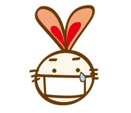 love heartful rabbit sticker #6256925