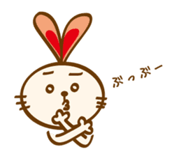 love heartful rabbit sticker #6256926