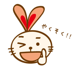 love heartful rabbit sticker #6256930