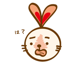 love heartful rabbit sticker #6256933