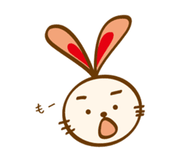 love heartful rabbit sticker #6256935