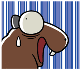 Daily Life of  of a Stray  Capybara (2) sticker #6257677