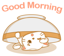 Cat in a bowl sticker #6258189