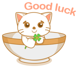 Cat in a bowl sticker #6258195