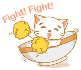 Cat in a bowl sticker #6258207