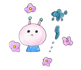 Alien love stamp sticker #6258352