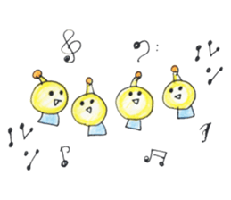 Alien love stamp sticker #6258361