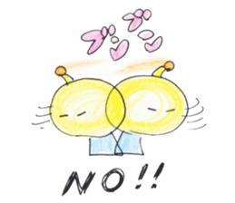 Alien love stamp sticker #6258363