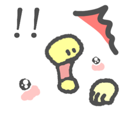 Message in the chick's face sticker #6258604