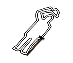 White line guys sticker #6259217