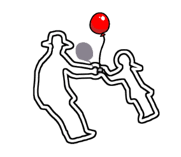 White line guys sticker #6259218