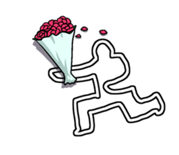 White line guys sticker #6259220