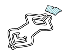 White line guys sticker #6259223