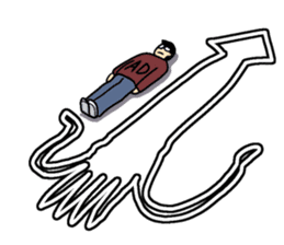 White line guys sticker #6259224