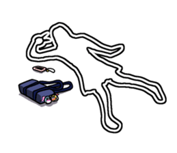 White line guys sticker #6259225