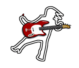 White line guys sticker #6259226