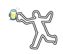 White line guys sticker #6259230