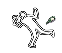 White line guys sticker #6259231