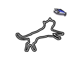 White line guys sticker #6259233