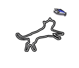 White line guys sticker #6259233